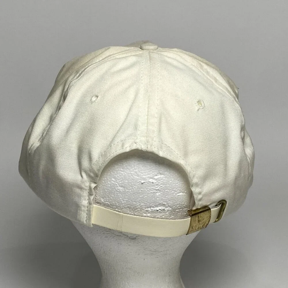 Vintage Mr. Peanut Life Savers Strap Back Trucker Hat Cap White Made in USA
